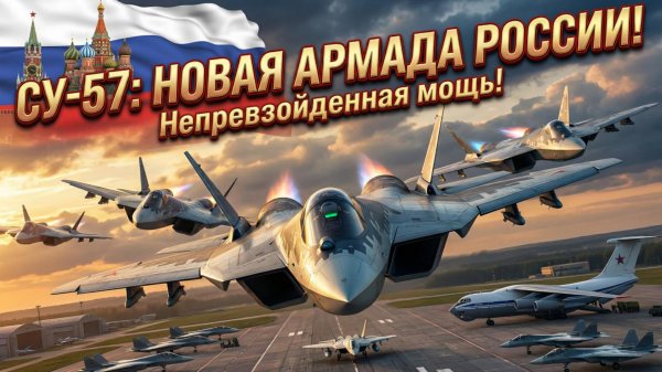 🦅💀 СУ-57: 5+ ПОКОЛЕНИЕ. Россия только что усилила ВКС тем, чего боится Пентагон
