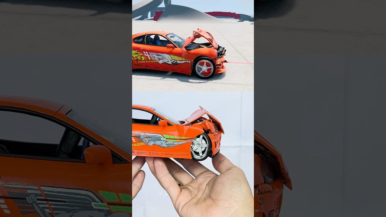 Разбил SUPRA и сравнил повреждения в BeamNG Drive смотреть онлайн