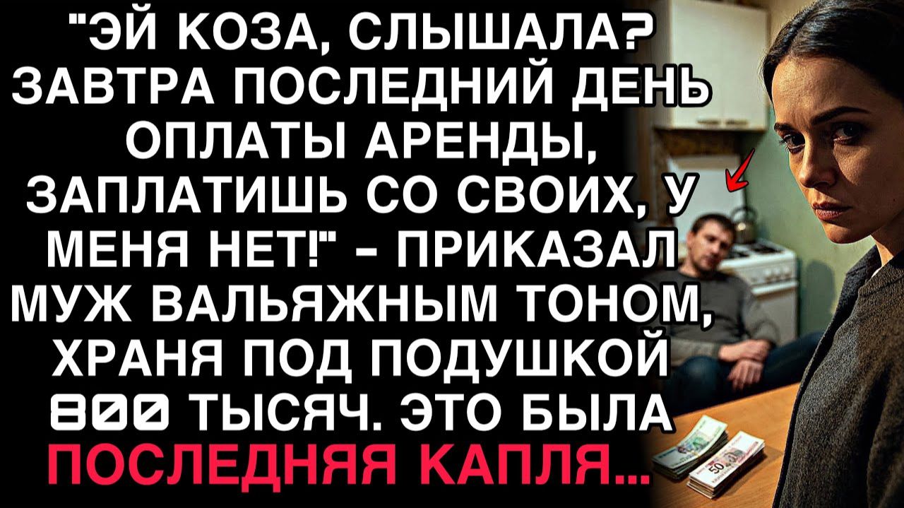 МУЖ КРИКНУЛ: «САМА ЗАПЛАТИШЬ!» — НЕ ЗНАЯ, ЧТО ЭТИ СЛОВА СТАНУТ ПОСЛЕДНИМИ СПОКОЙНЫМИ В ЕГО ЖИЗНИ.