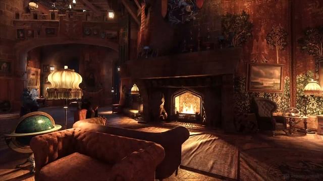 Камин Гриффиндора |Музыка и атмосфера | Gryffindor Fireplace | Hogwarts Common Room Music & Ambience смотреть онлайн