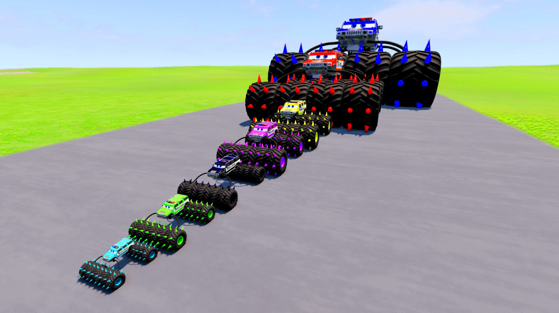 МУЛЬТИКИ ПРО МАШИНКИ БОЛЬШАЯ И МАЛЕНЬКАЯ - МАШИНА МОНСТР ТРАК | 4К смотреть онлайн