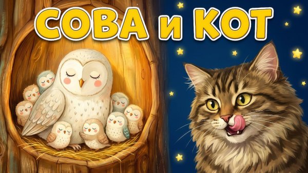 🦉 СОВА И КОТ | ПОУЧИТЕЛЬНЫЙ МУЛЬТИК