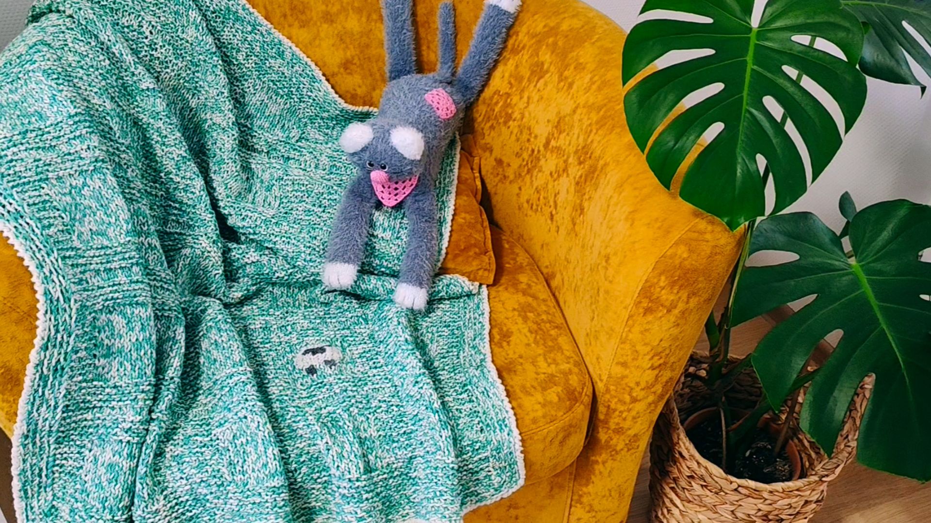 ДЕТСКИЙ ПЛЕД-ОДЕЯЛО "ОВЕЧКА НА ЛУГУ" смотреть онлайн