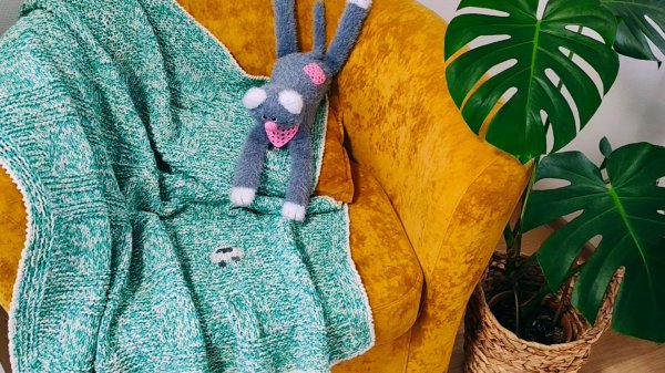 ДЕТСКИЙ ПЛЕД-ОДЕЯЛО "ОВЕЧКА НА ЛУГУ"