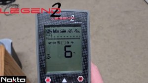 Nokta Legend 2 меню настроек металлоискателя