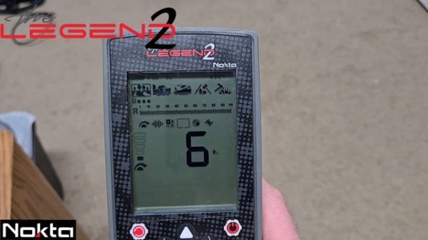 Nokta Legend 2 меню настроек металлоискателя