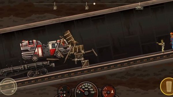 продолжаю играть Earn to die 2 на пожарной машине