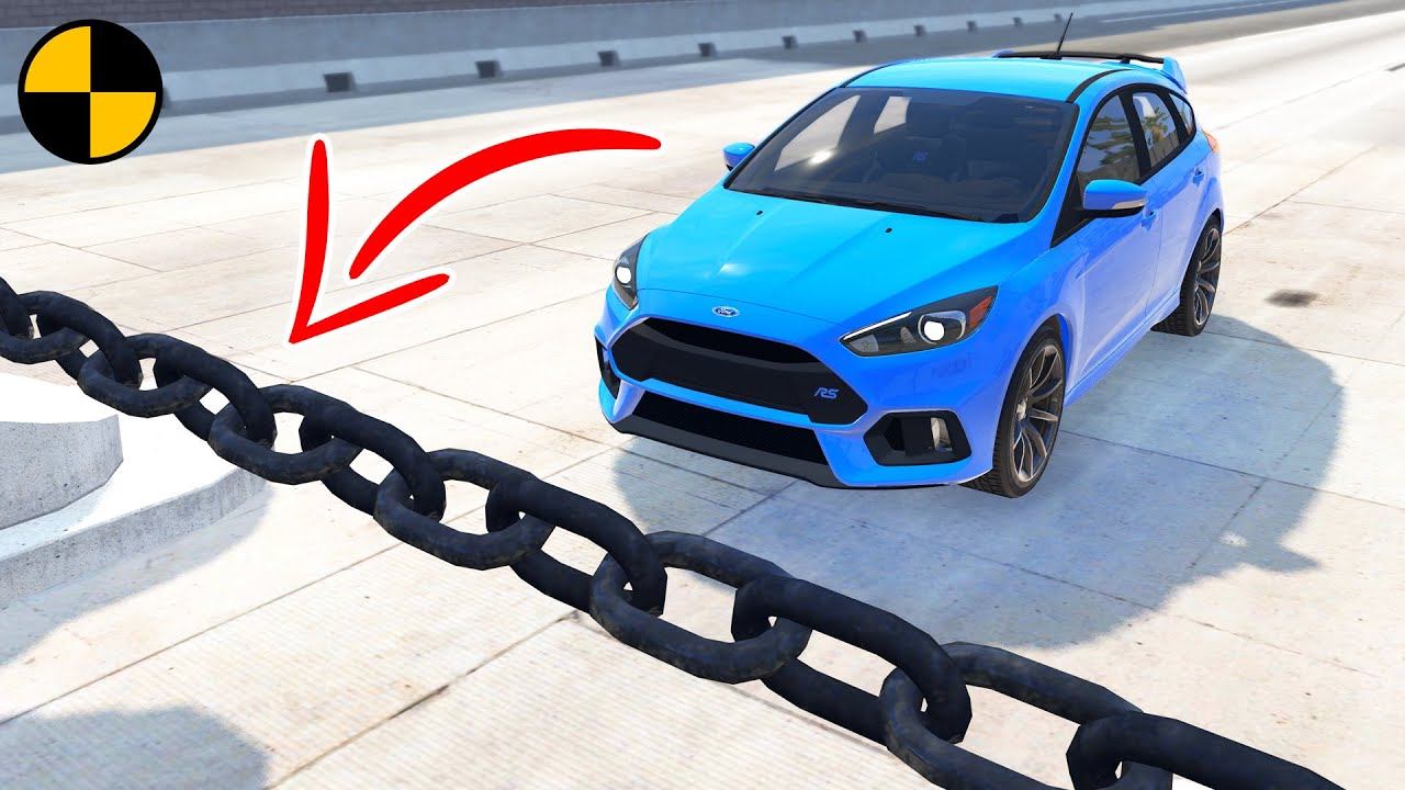 Cars Vs Chain  BeamNG.Drive