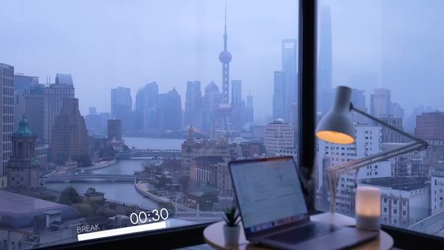 2-Hour Study with Me   Shanghai · Dreamy Morning   Pomodoro 50-10   Relaxing Lo-Fi   Day 170