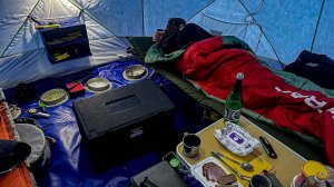 На рыбалке как дома. С комфортом и уютом. Рыбалка на Яузском водохранилище, как раньше))