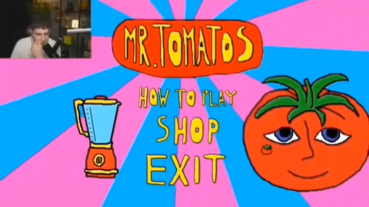 Глент играет в игру Mr.Tomatos