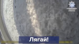 Момент удара Гераней по технике напротив АЗС в Краматорске