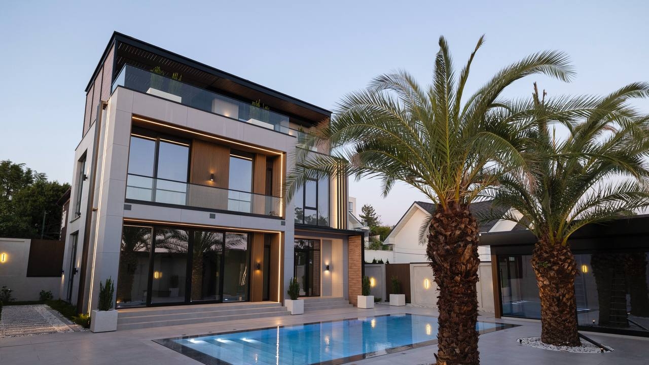 Великолепная вилла с пальмами смотреть онлайн