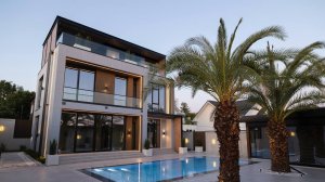 Великолепная вилла с пальмами