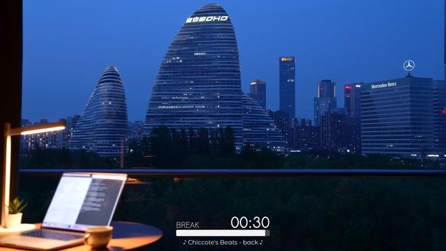 2-Hour Study With Me   Beijing Soho 🏙️   Pomodoro 50-10   Relaxing Lo-Fi   Day 156