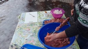 КАВКАЗСКИЙ ПЕЧЕНОЧНЫЙ ШАШЛЫК НА МАНГАЛЕ