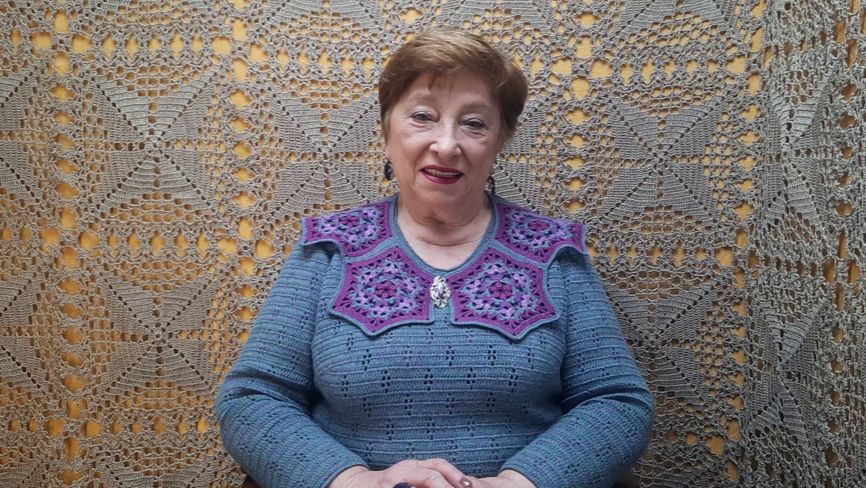 Воротник "Цветок Фриды". Мастер-класс по вязанию крючком от О. С. Литвиной. смотреть онлайн