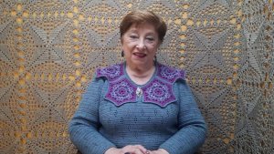 Воротник "Цветок Фриды". Мастер-класс по вязанию крючком от О. С. Литвиной.