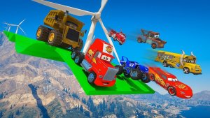 Машинки летают и прыгают! Развивающие мультики Машины помощники. Мультфильмы про машинки