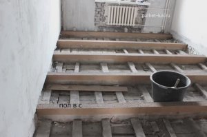 Пол на лагах в сталинском доме