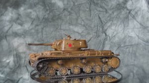 Готовая модель "КВ-1", масштаб 1:35.