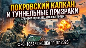 Сводка СВО 11 февраля 2026: Окружение Покровска, штурм Гришино и подземная война.