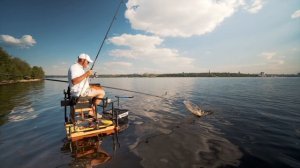 Как поймать 40 кг леща фидером на реке.