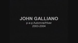 Показ женской коллекции John Galliano осень-зима 2003-2004