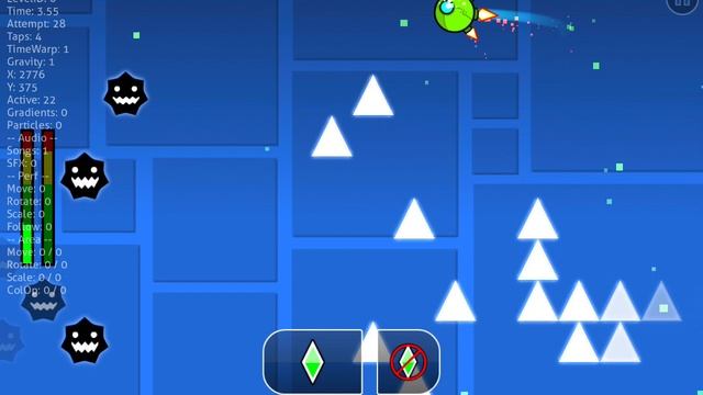 Играю в игру называется Geometry Dash.😃😃