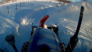 Снег 11.02.2026. Снегоротор на гидравлике.