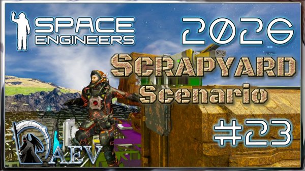 Space Engineers🪐 №23 Scrapyard 2026 🚧Сценарий Свалка! Нашел!😎