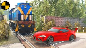 Cars vs Rails #2 Truck Car Rescue  BeamNG.Drive