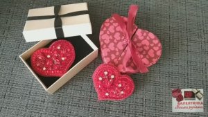 Брошь СЕРДЦЕ из бисера  Мастер Класс   ВАЛЕНТИНКА Часть 2 Обработка обратной стороны