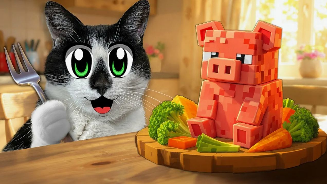 Открыли МАЙНКРАФТ РЕСТОРАН у Себя ДОМА! Пробуем ЕДУ из ИГРЫ смотреть онлайн