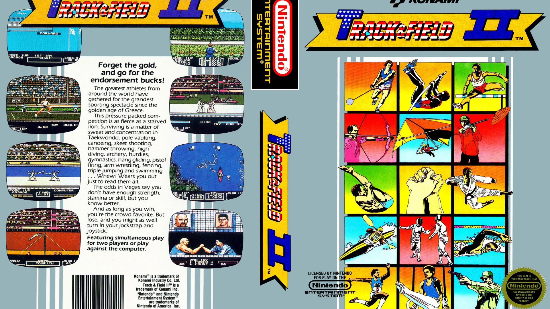 Track Field II (NES) смотреть онлайн
