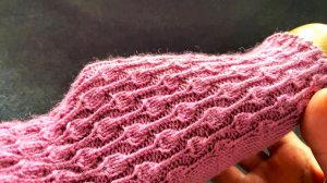 🧶  ОЧЕНЬ ЛЕГКИЙ  КРАСИВЫЙ УЗОР ДЛЯ НОСОЧКОВ💜