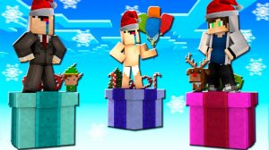 НОВОГОДНЯЯ БИТВА: ЛАКИ БЛОК НУБА vs ЛАКИБЛОК ПРО В МАЙНКРАФТ ! Кто Победит в Новогодней битве? 2026