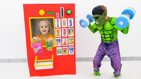 Влад и Ники   Детская история с торговым автоматом и супергероями.