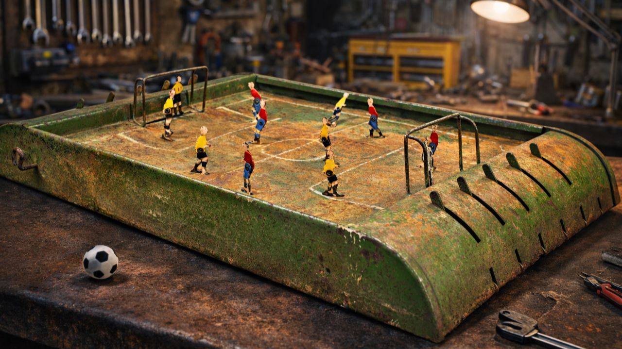 Восстановление старого ржавого игрушечного мини-футбола смотреть онлайн