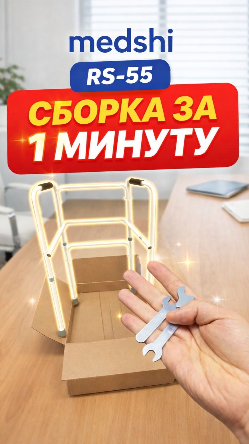 Ходунки Medshi приходят в разобранном виде?