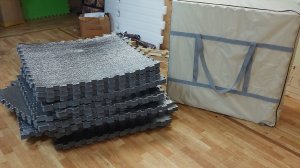 Палатка Куб Уралзонт Пол изолон маты пазлы 1х1м ,толщина 4см