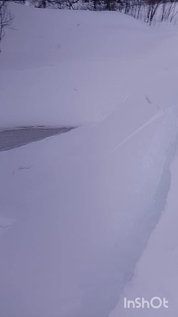 Провалился лёд на пруду.. полностью..