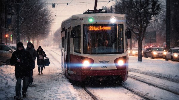 Зима на проспекте Энгельса (Февраль 2025)