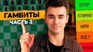 ЛУЧШИЕ и ХУДШИЕ Гамбиты За БЕЛЫХ: Часть 2