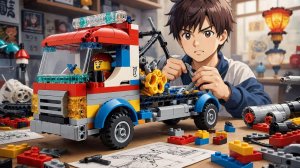 Строим грузовик Lego с воздушным приводом Building an AIR powered Lego Truck