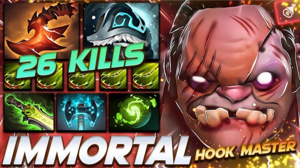 Pudge Hook Master Ownage— профессиональный геймплей в Dota 2 [Смотри и учись]