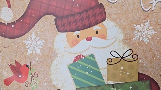 Подарочный пакет АТМОСФЕРА РОЖДЕСТВА: ОТ САНТЫ С УЛЫБКОЙ, бумага, 74х50 см, XNA09000821-4