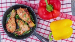 Куриные ножки на сковороде в чесночном соусе