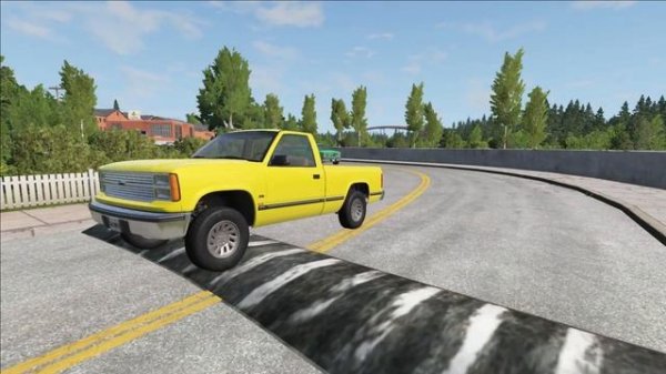 Автомобили против новых препятствий в BeamNG Drive