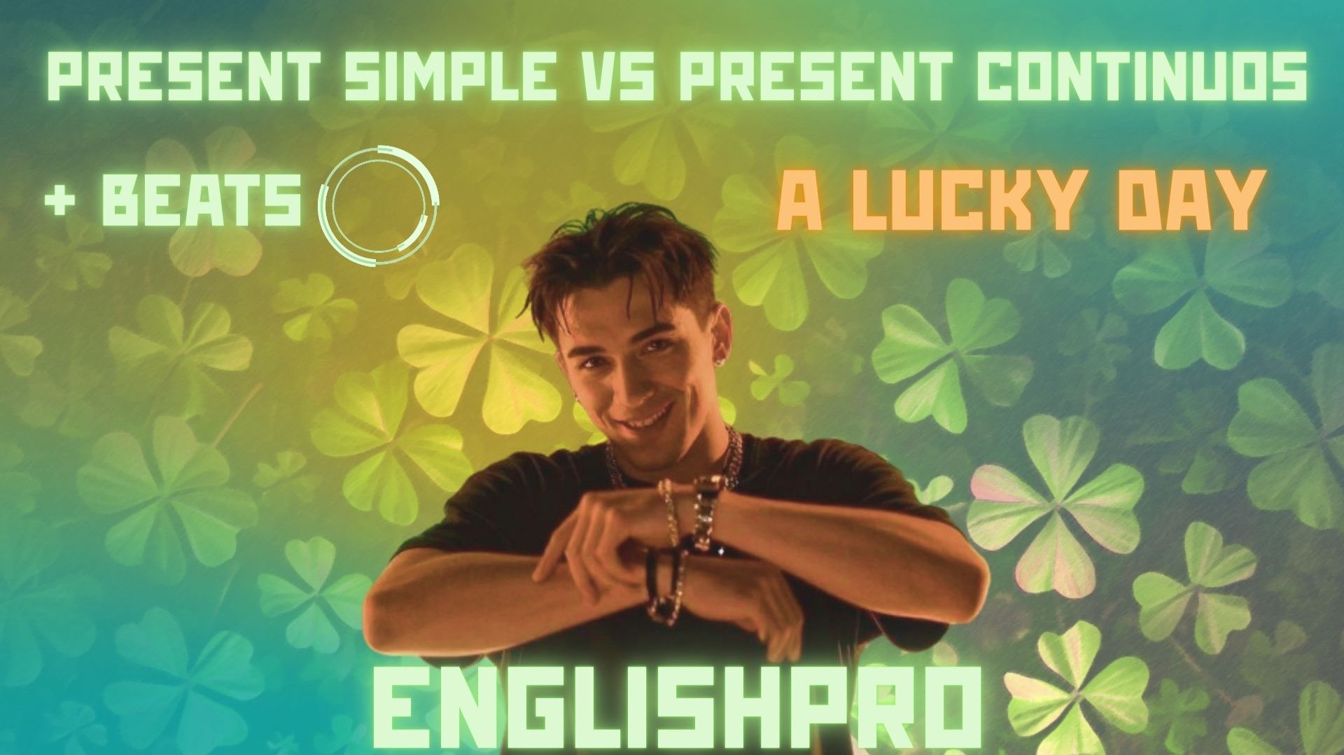 Presen Continuous vs Simple. A Lucky Day. Песня на английском смотреть онлайн